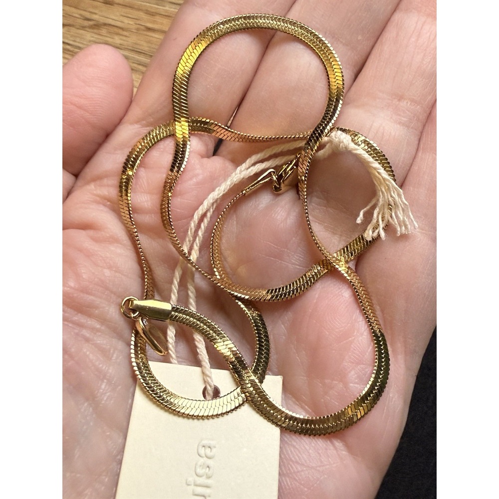 Ana Luisa INA Herringbone Chain Necklace